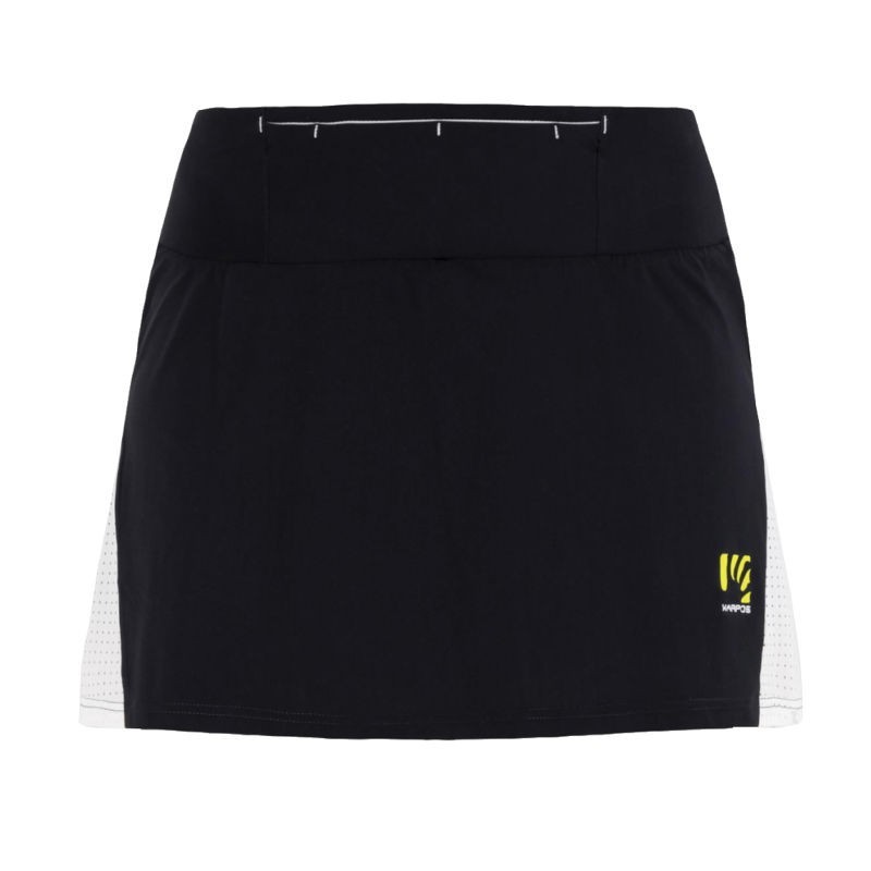 Женская беговая юбка Karpos Lavaredo Run Skirt чёрная с белым Женская беговая юбка Karpos Lavaredo Run Skirt чёрная с белым